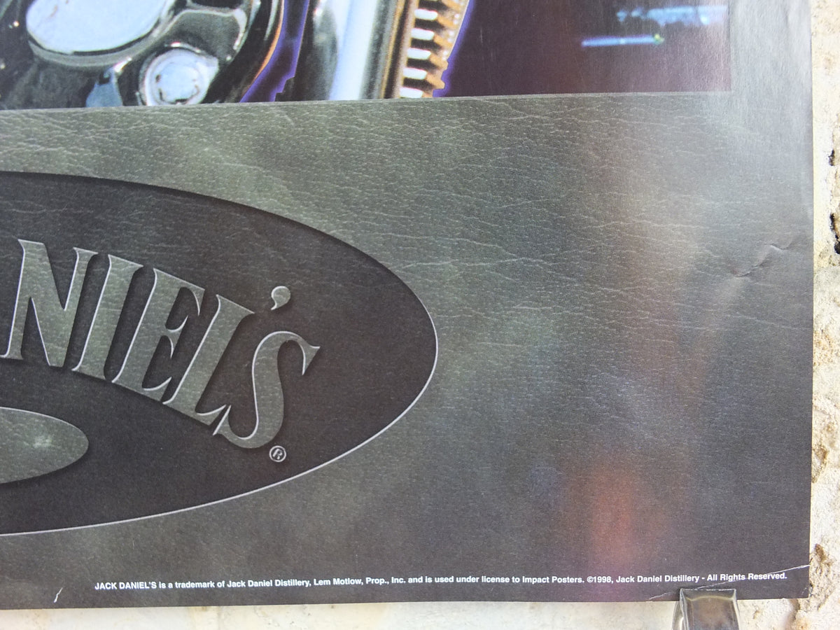 1998 Jack Daniel's Custom Chopper / V-Twin Motorcycle Poster, Tennessee whiskey, alcoholic drink spirit, advertising print wall art decor (Copy)