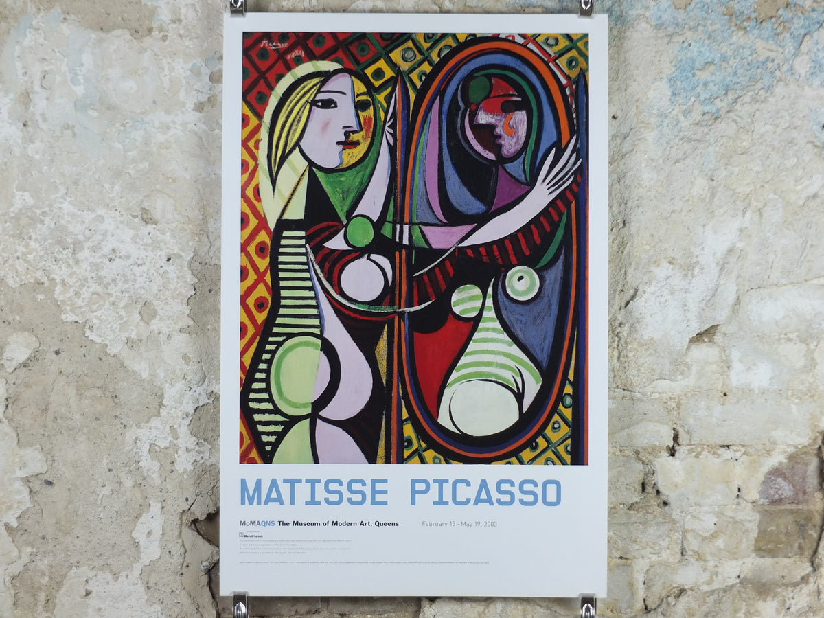 2003 Pablo Picasso Poster, Girl Before a Mirror, Jeune fille devant un miroir 1932, MoMA, New York, wall art decor