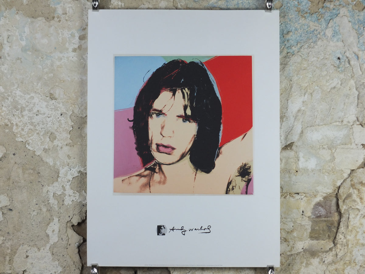 2010s Andy Warhol Poster, Mick Jagger 1975, Pop Art, Expressionism, Modernism, gallery wall art decor (Copy)