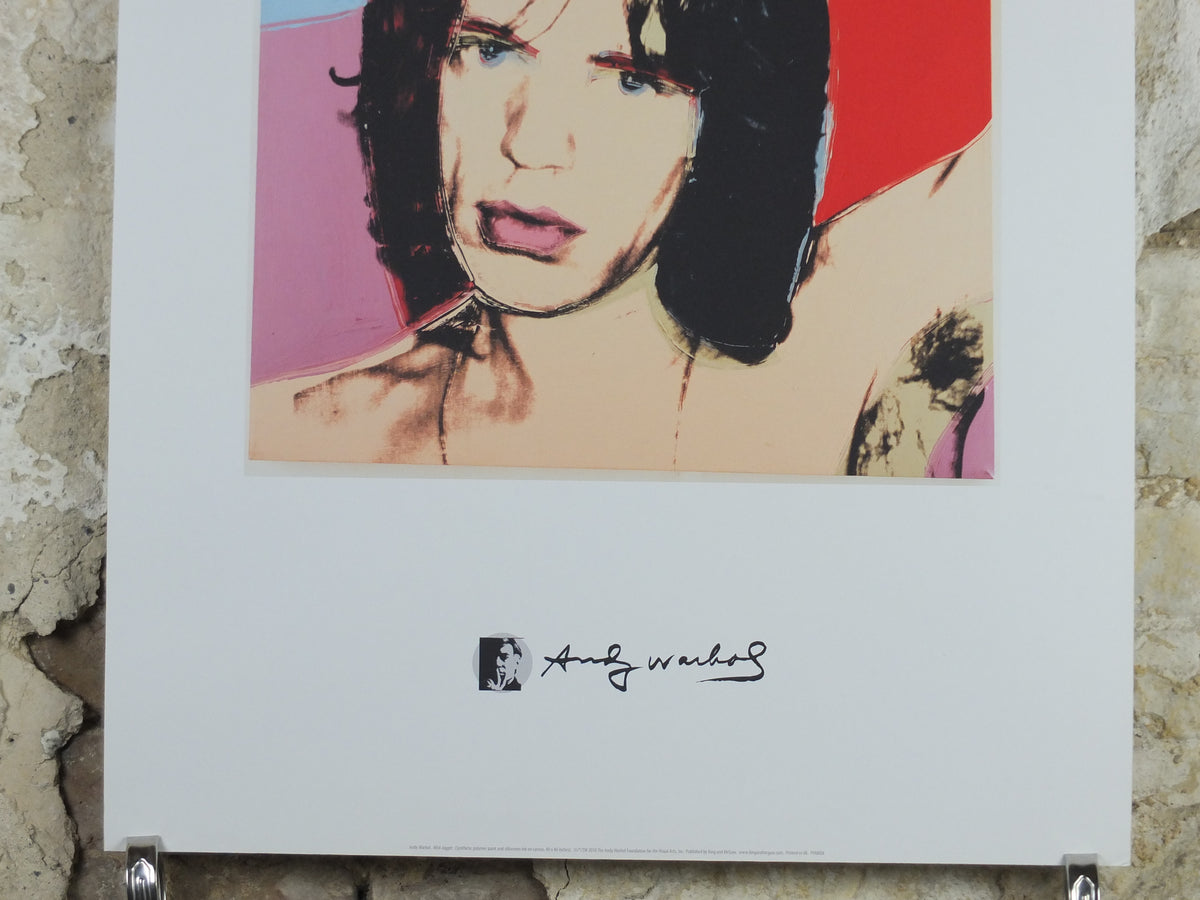 2010s Andy Warhol Poster, Mick Jagger 1975, Pop Art, Expressionism, Modernism, gallery wall art decor (Copy)