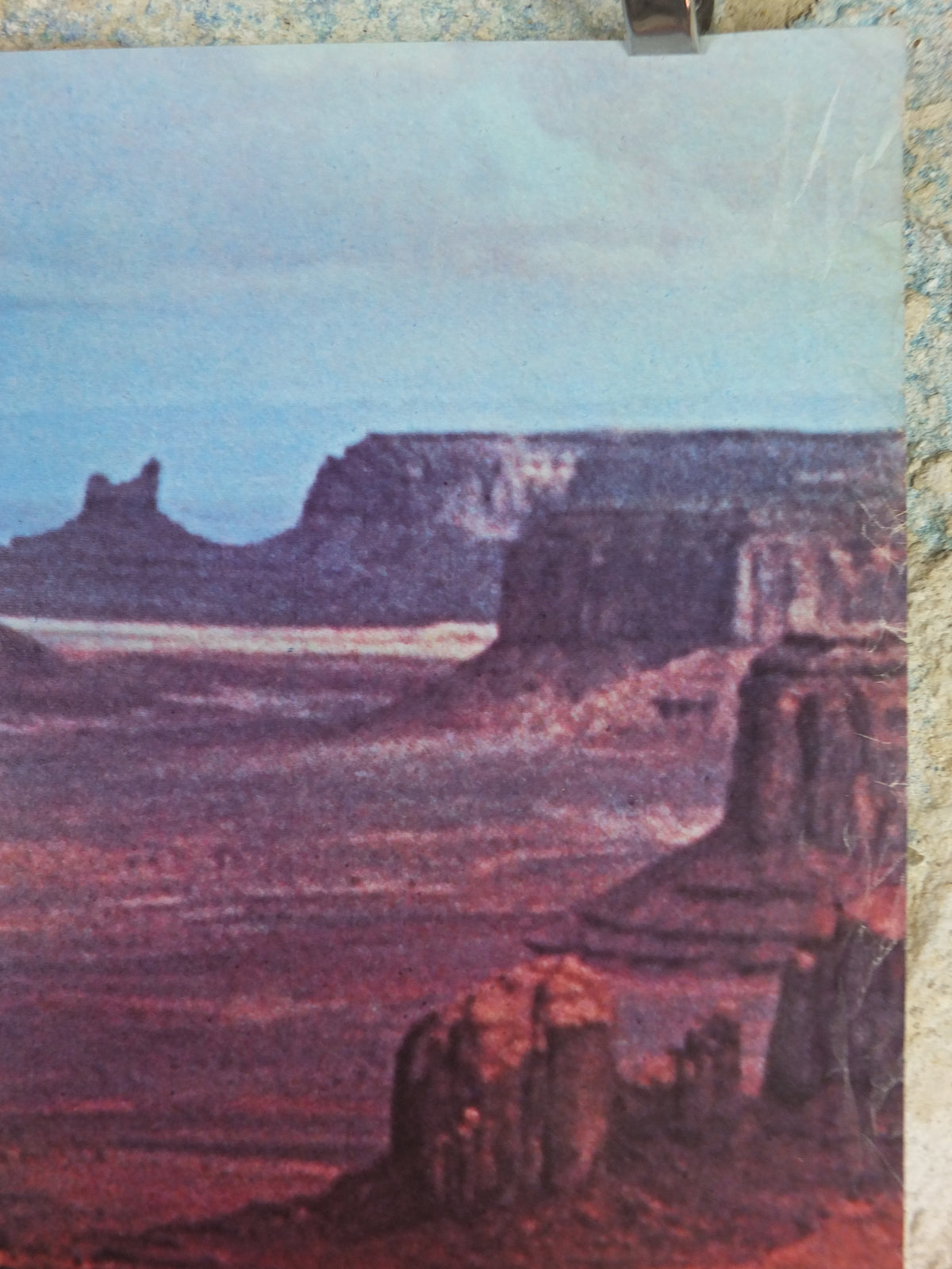 1975 Pan Am Poster, Monument Valley USA, Arizona and Utah, Red Rock Desert, Large Font, travel wall art decor