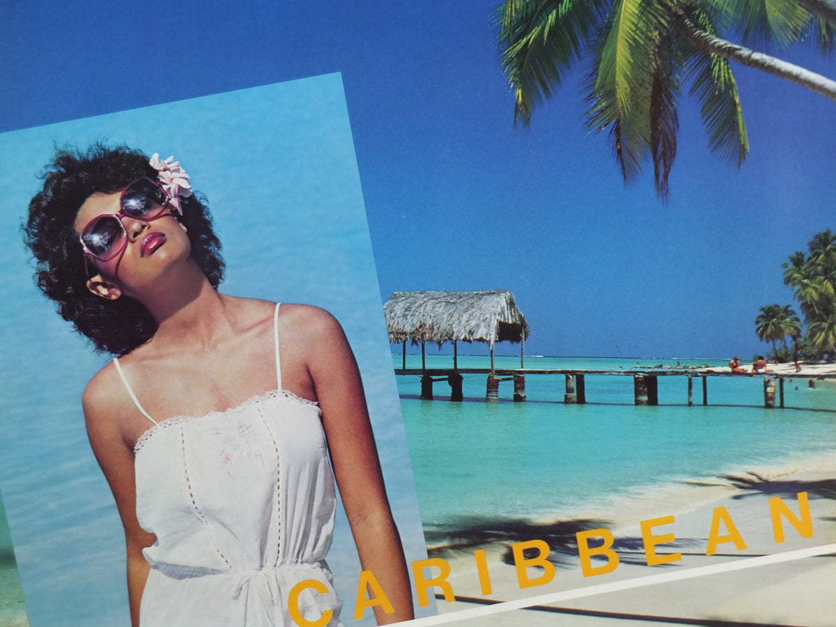 1983 Pan Am Poster, Caribbean, West Indies and Caribbean island resorts, travel wall art decor