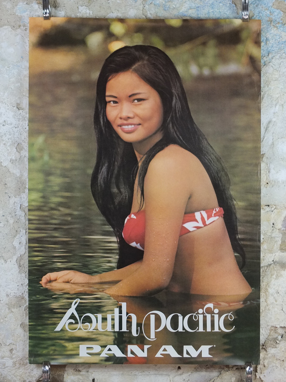 1969 Pan Am Poster, South Pacific, Women of the World, P-187E, travel wall art decor