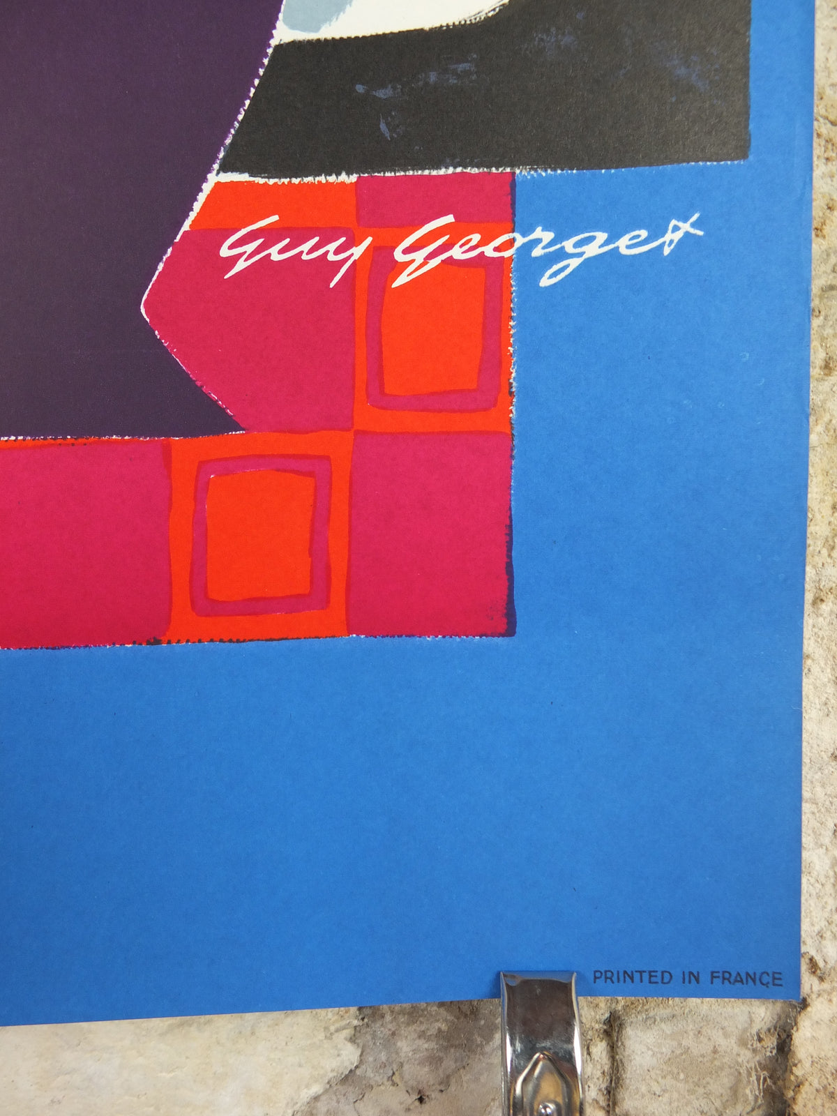 1962 Original Air France Poster, Near East by Guy Georget, 21675, travel wall art decor
