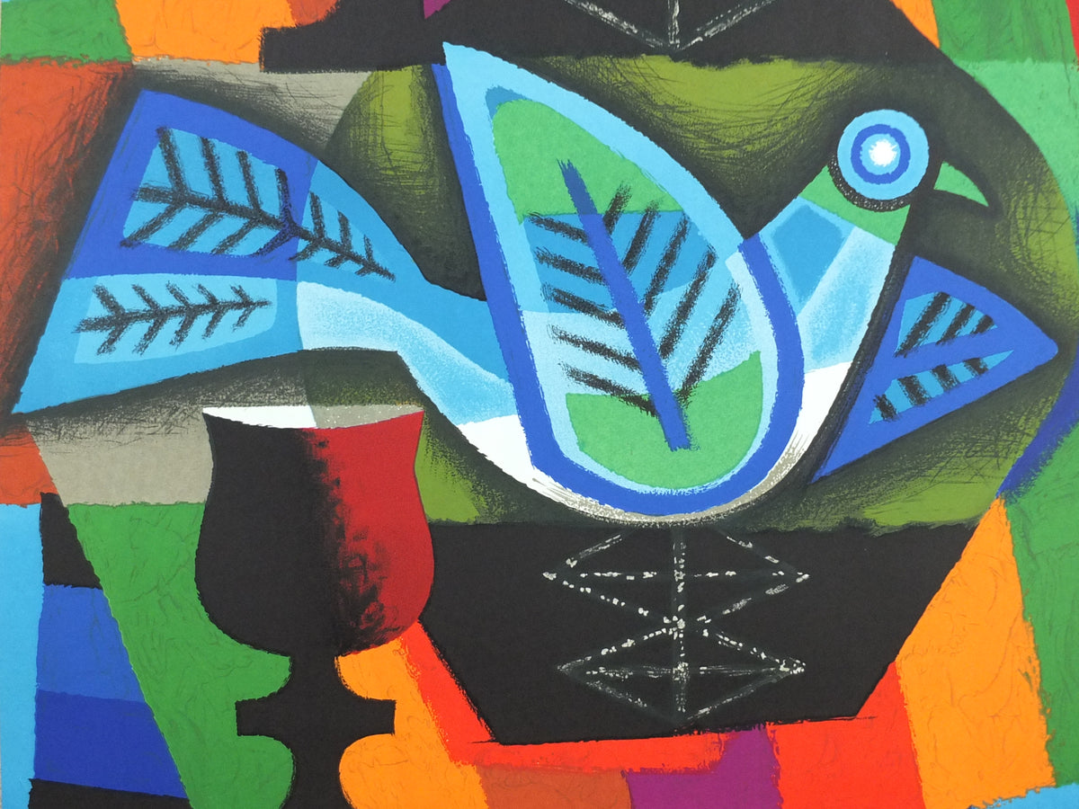 Original 1962 Air France Chile Poster – Jacques Nathan-Garamond Lithograph