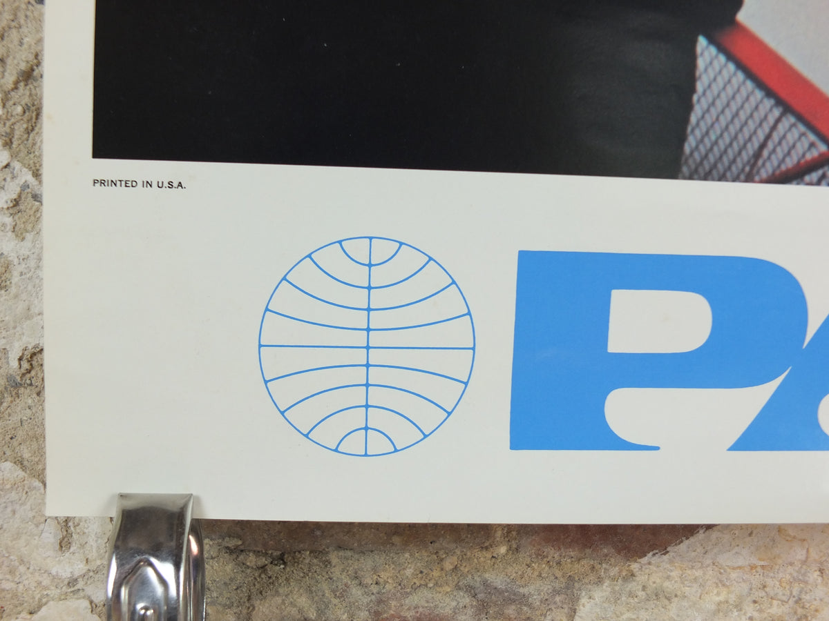 Original 1970 Pan Am USA New York Travel Poster – Rockefeller Center