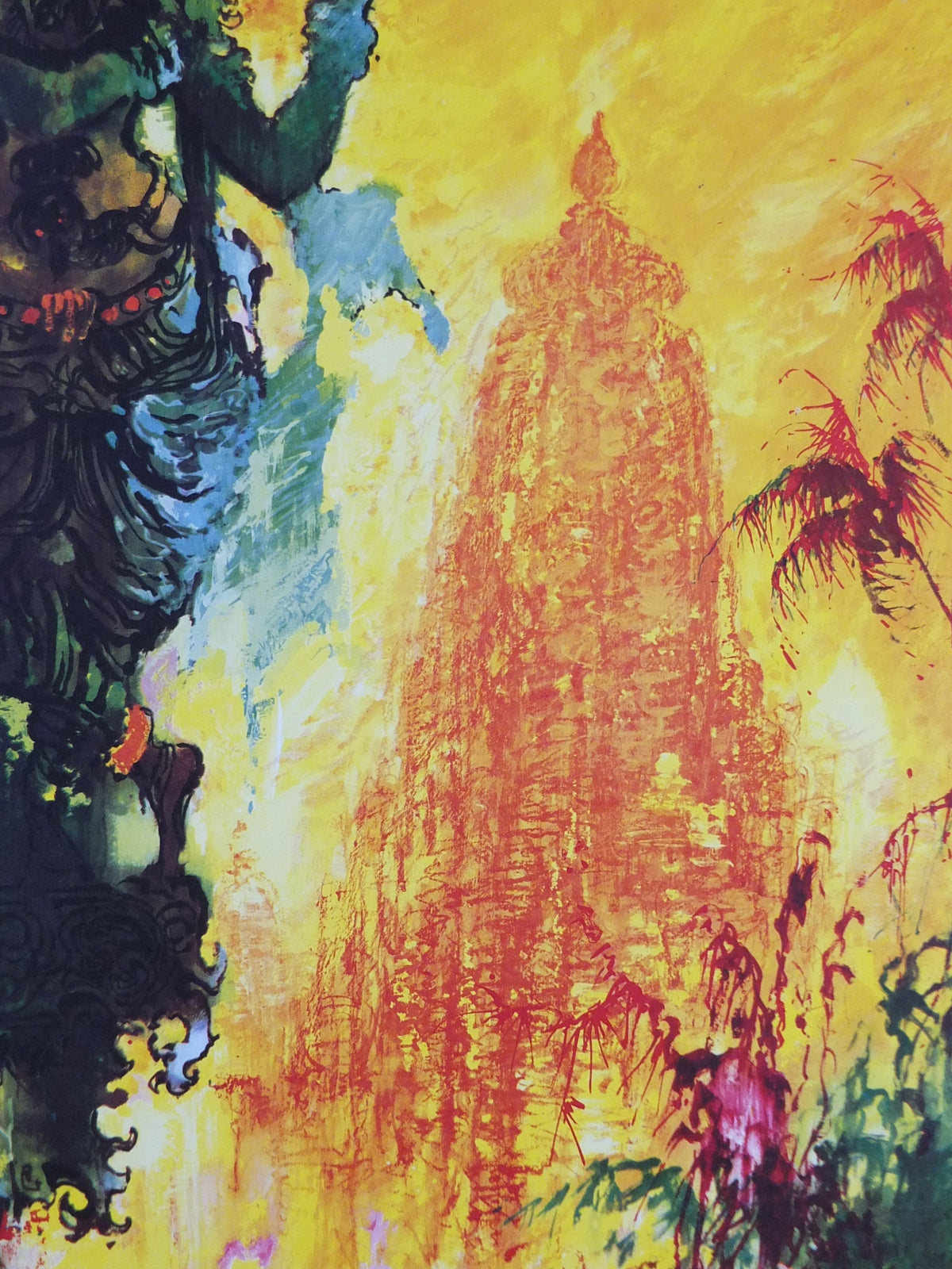 Original c.1955 SAS “To India” Travel Poster by Otto Nielsen
