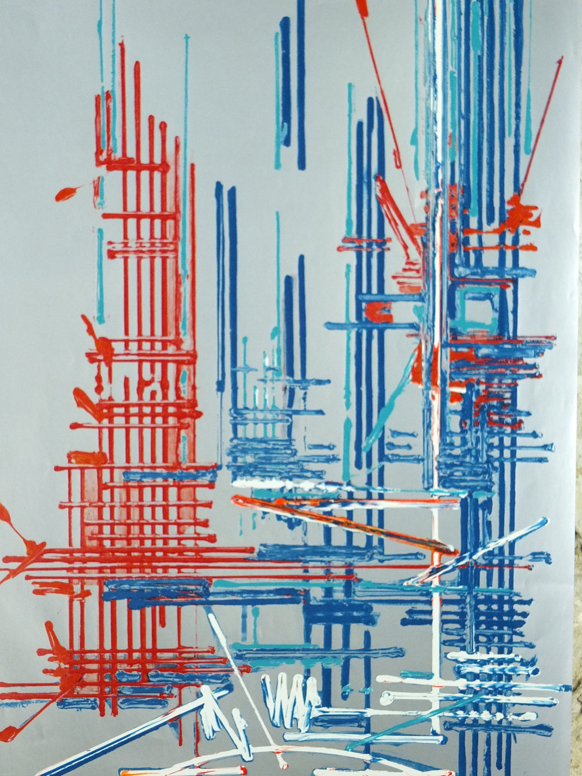 Original 1967 Air France USA Travel Poster by Georges Mathieu – Draeger Paris