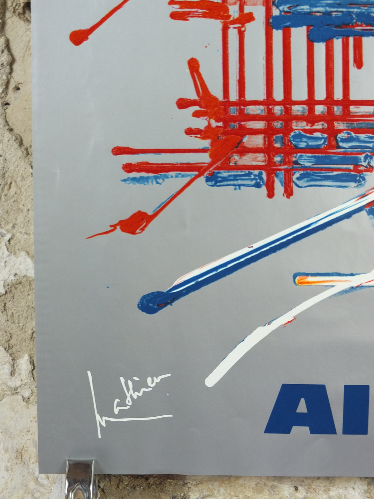 Original 1967 Air France USA Travel Poster by Georges Mathieu – Draeger Paris