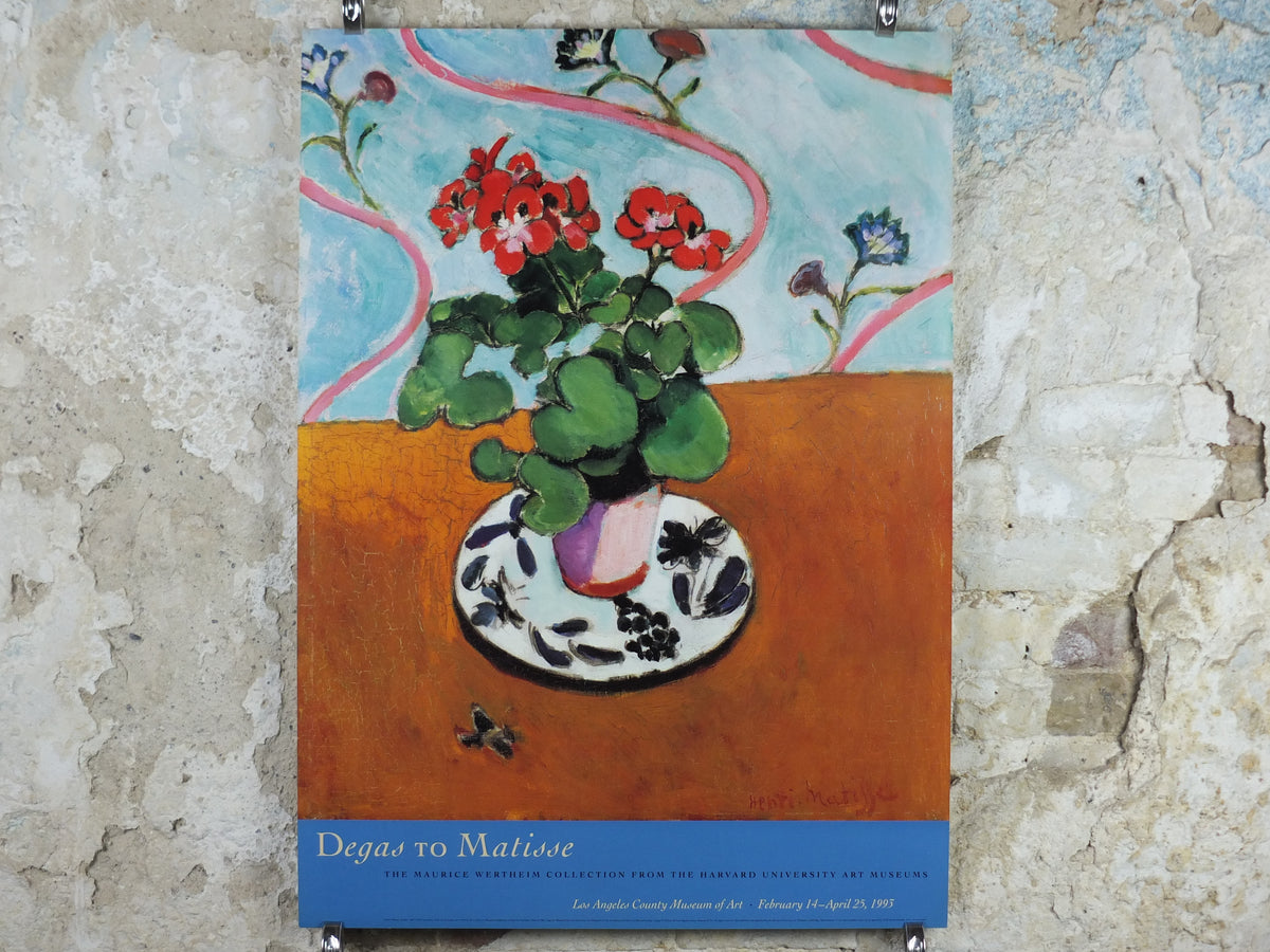 Original 1993 Henri Matisse “Geraniums” LACMA Museum Exhibition Poster