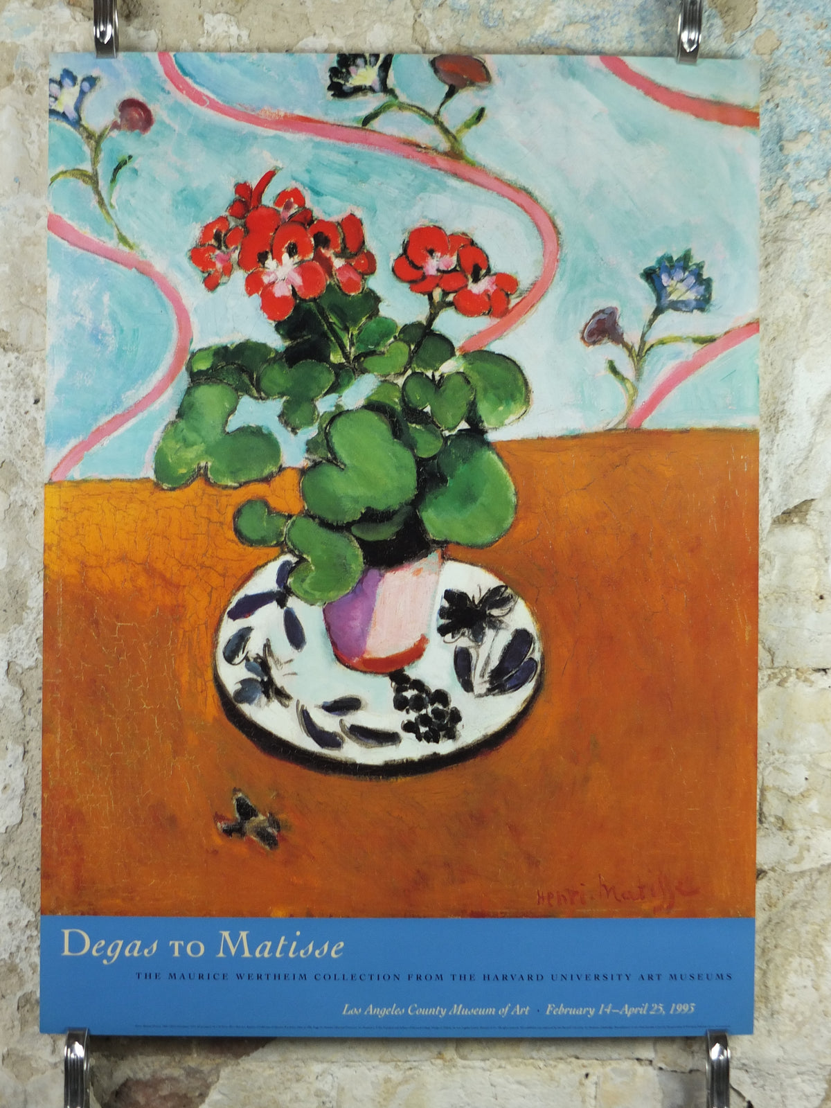 Original 1993 Henri Matisse “Geraniums” LACMA Museum Exhibition Poster