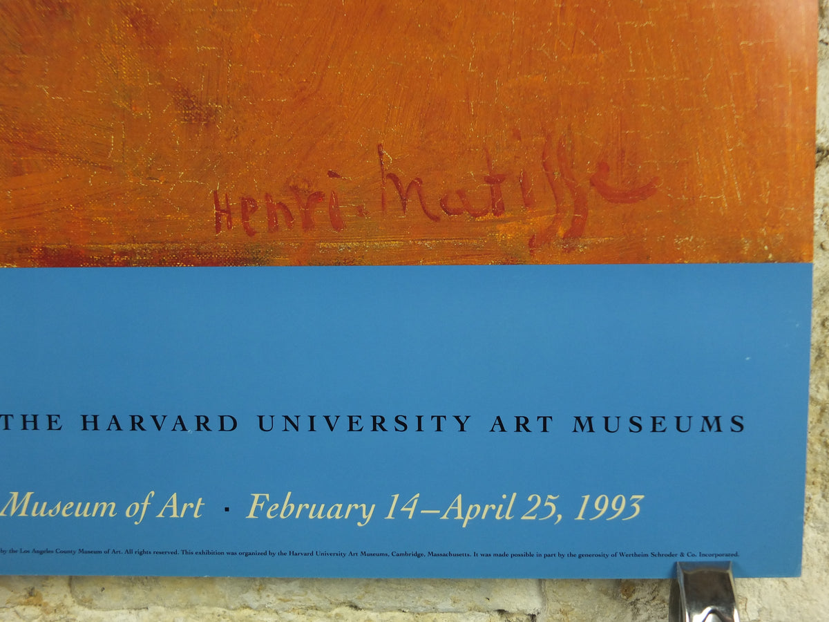 Original 1993 Henri Matisse “Geraniums” LACMA Museum Exhibition Poster