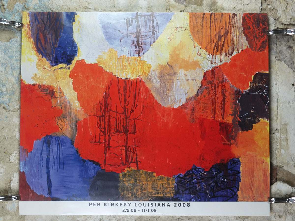 Per Kirkeby “Flight to Egypt” Original Louisiana Museum Exhibition Poster, 2008