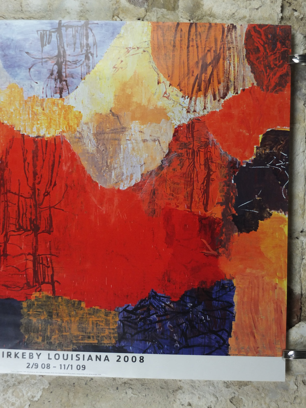Per Kirkeby “Flight to Egypt” Original Louisiana Museum Exhibition Poster, 2008