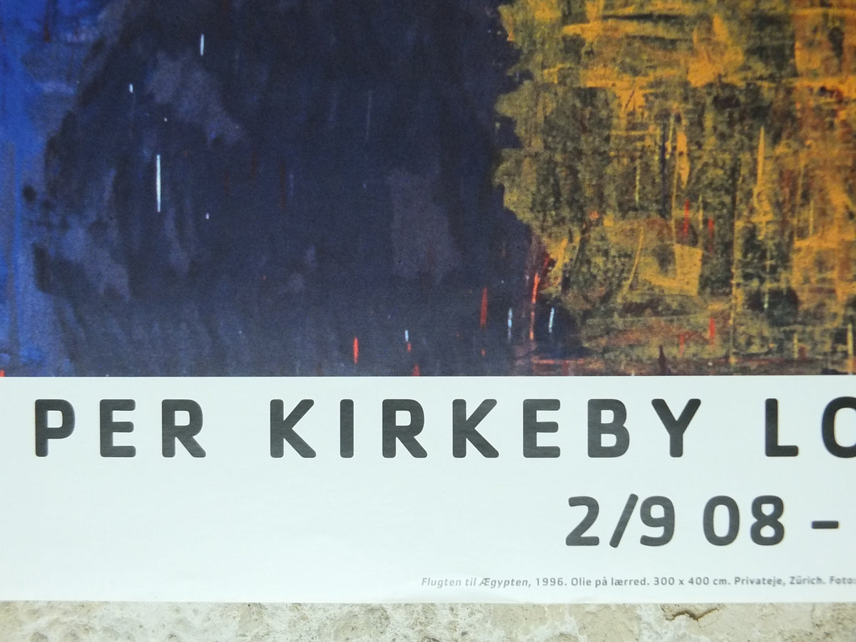 Per Kirkeby “Flight to Egypt” Original Louisiana Museum Exhibition Poster, 2008