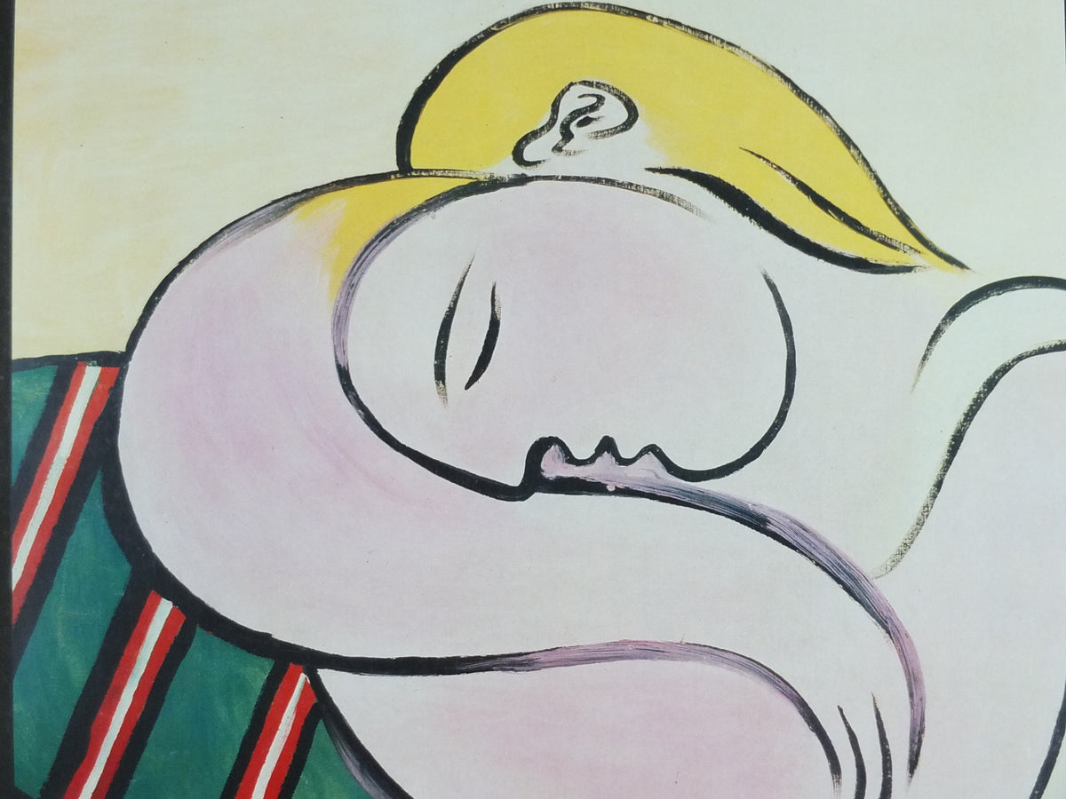Original 1990 Pablo Picasso Exhibition Poster – Femme aux cheveux jaunes – Palazzo Grassi Venice