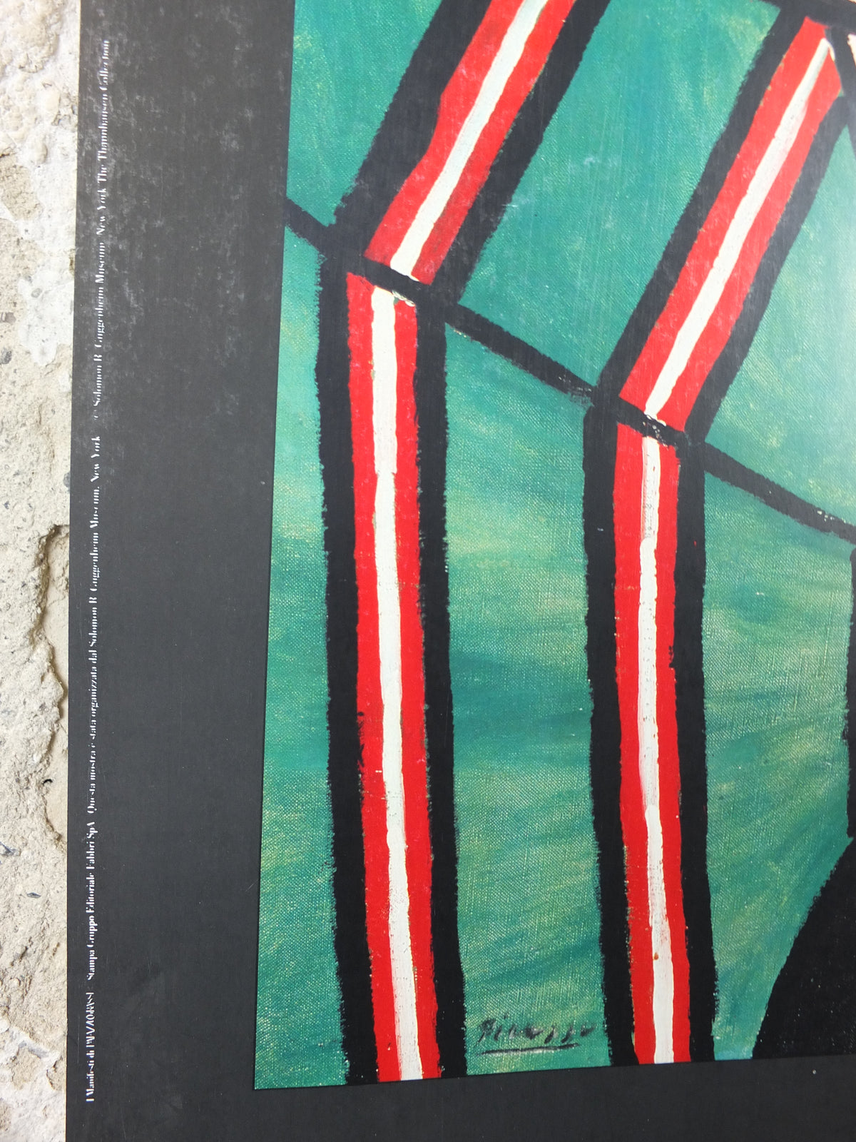 Original 1990 Pablo Picasso Exhibition Poster – Femme aux cheveux jaunes – Palazzo Grassi Venice