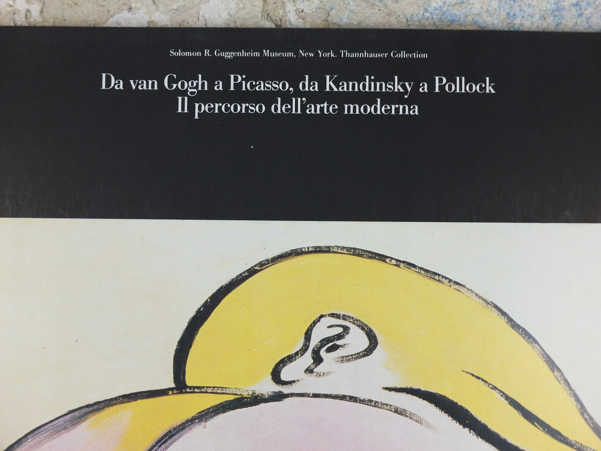 Original 1990 Pablo Picasso Exhibition Poster – Femme aux cheveux jaunes – Palazzo Grassi Venice