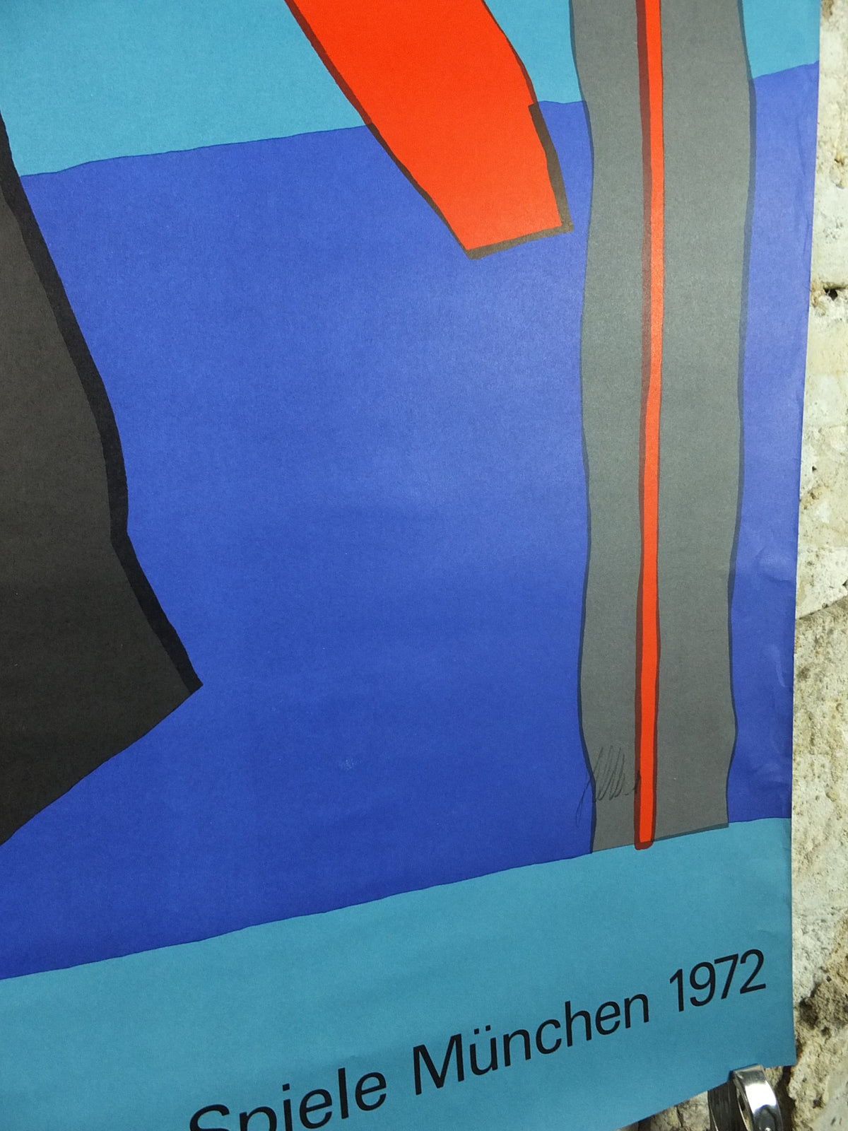 Original Fritz Winter Munich 1972 Olympic Art Poster – Edition Olympia