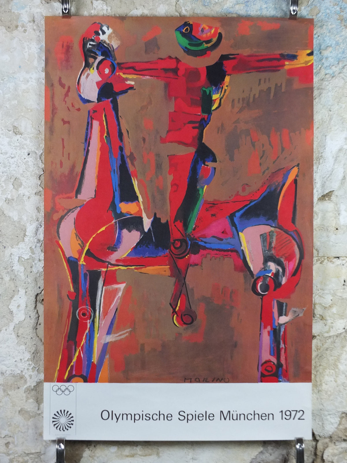 Original Marino Marini Munich 1972 Olympic Art Poster – Edition Olympia