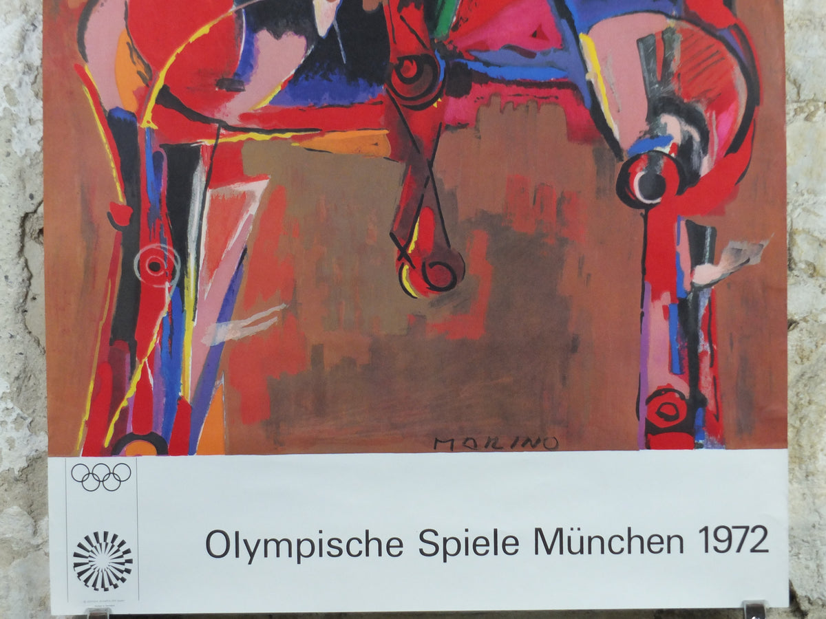Original Marino Marini Munich 1972 Olympic Art Poster – Edition Olympia