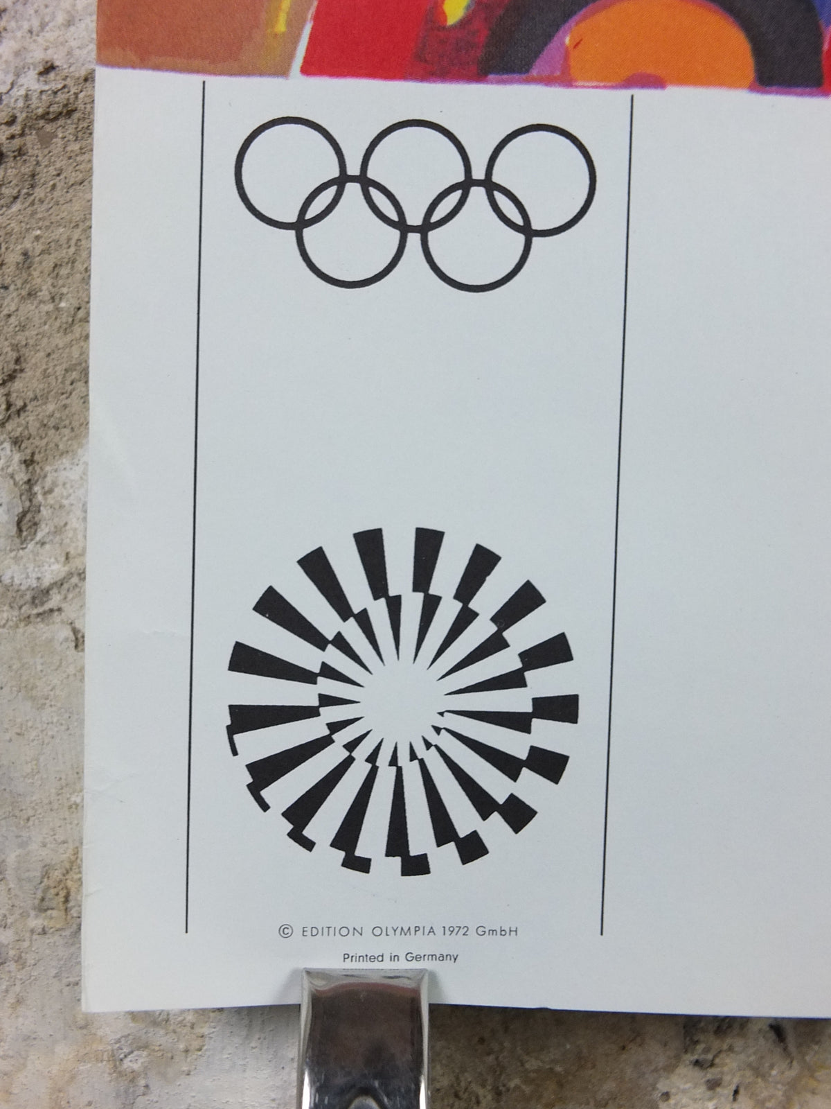 Original Marino Marini Munich 1972 Olympic Art Poster – Edition Olympia