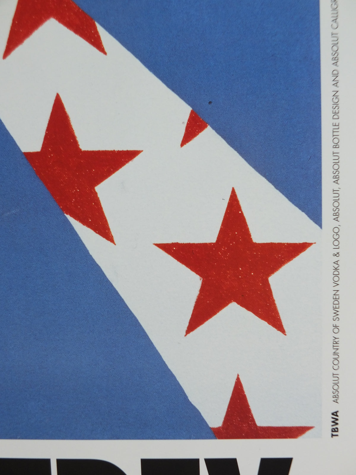 1991 Rostislav Lebedev Advertising Poster – Absolut Vodka Glasnost Sots Art – Original Vintage Paper