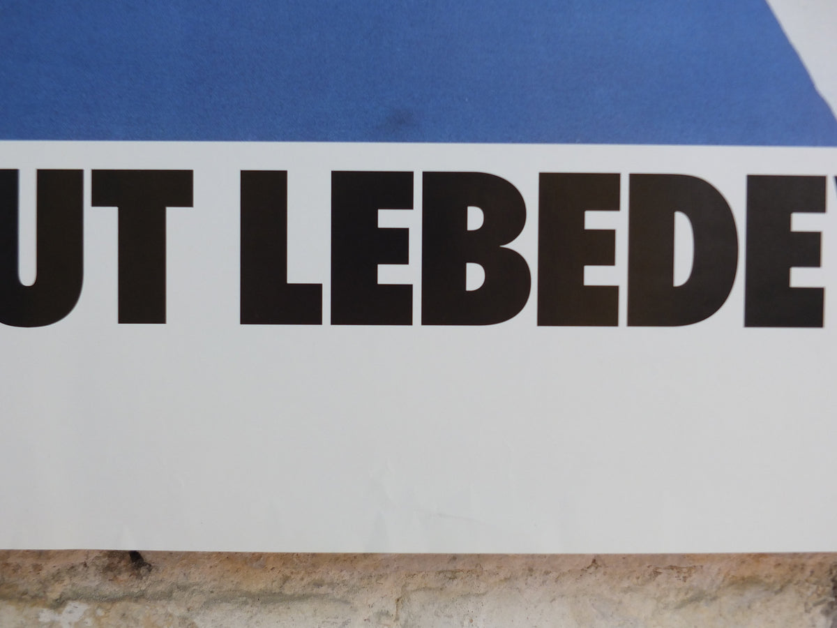 1991 Rostislav Lebedev Advertising Poster – Absolut Vodka Glasnost Sots Art – Original Vintage Paper