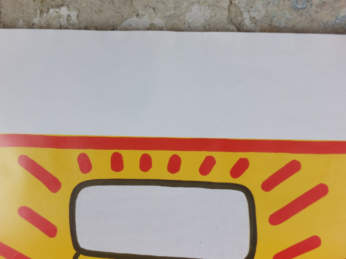 Original 1986 Keith Haring “Absolut Haring” Large Vintage Advertising Poster