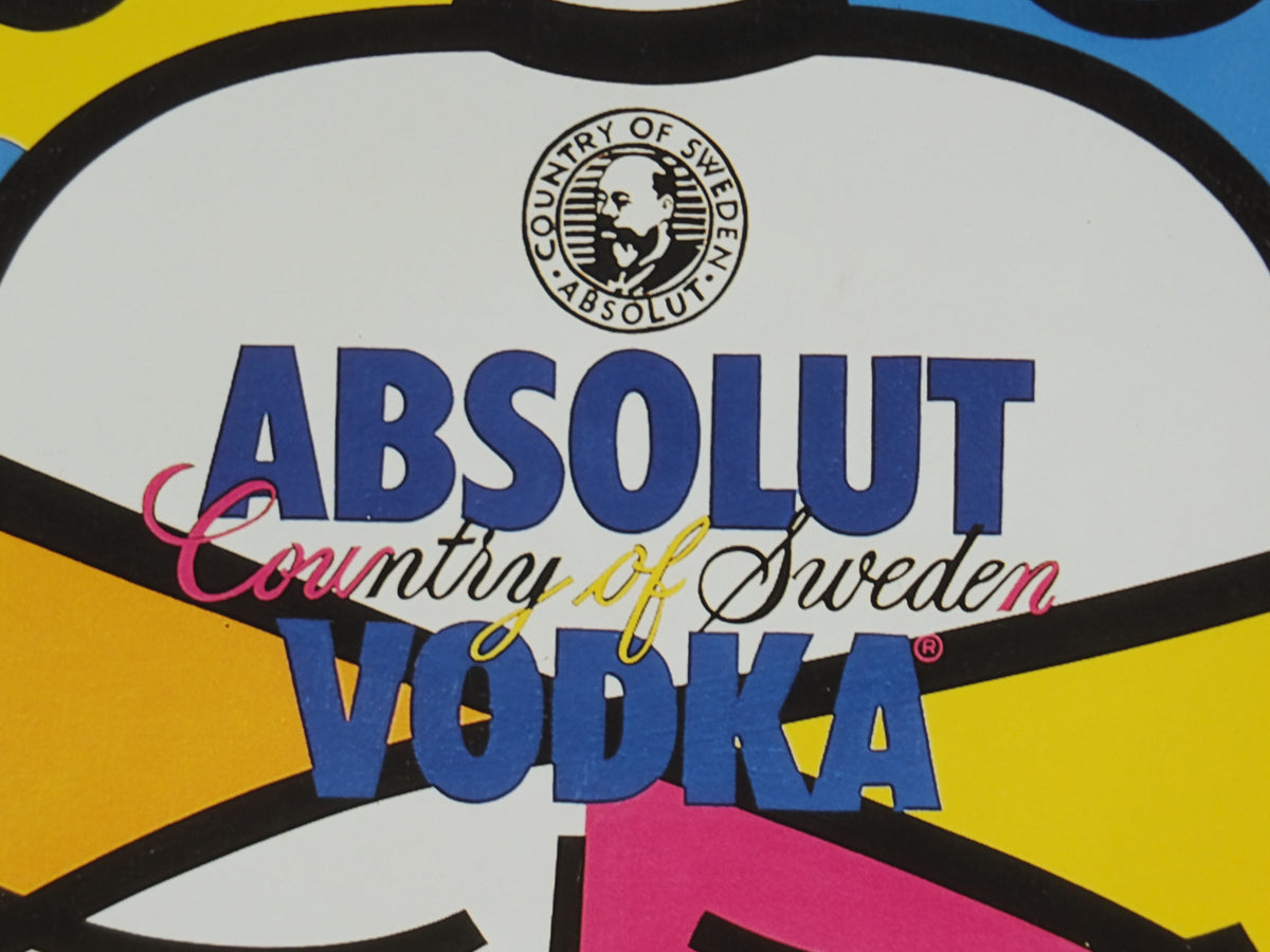 Original 1990 Absolut Britto Advertising Poster – Romero Britto Pop Art