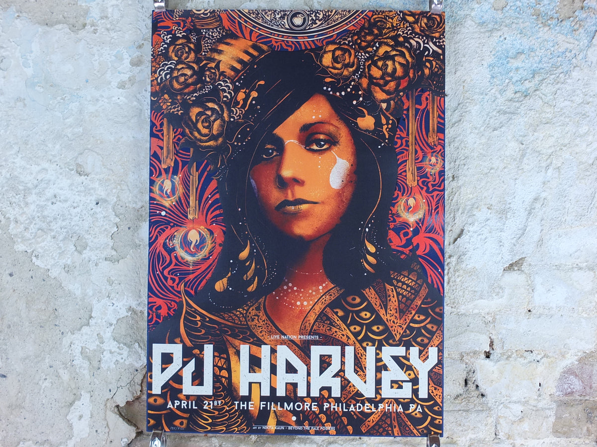 PJ Harvey Philadelphia 2017 Concert Poster – Nikita Kaun – Numbered 186/250