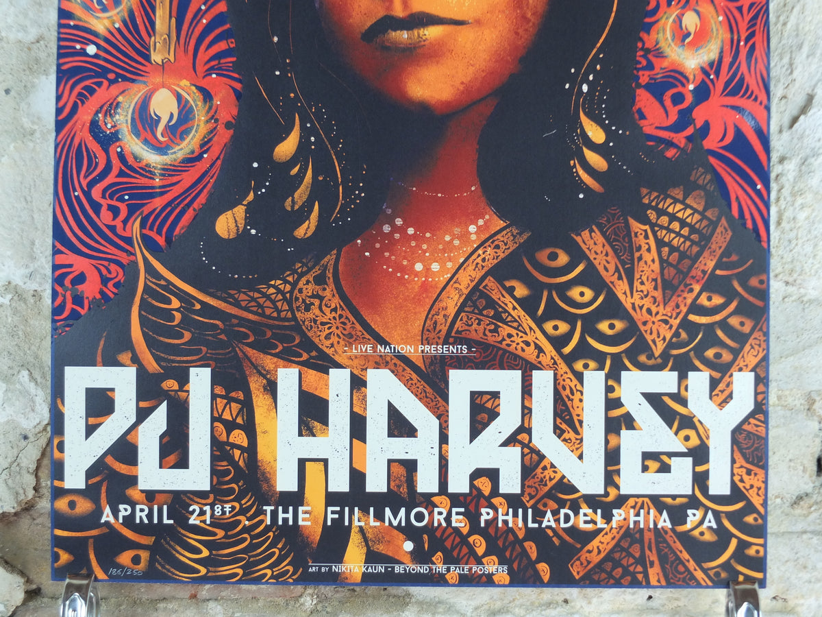 PJ Harvey Philadelphia 2017 Concert Poster – Nikita Kaun – Numbered 186/250