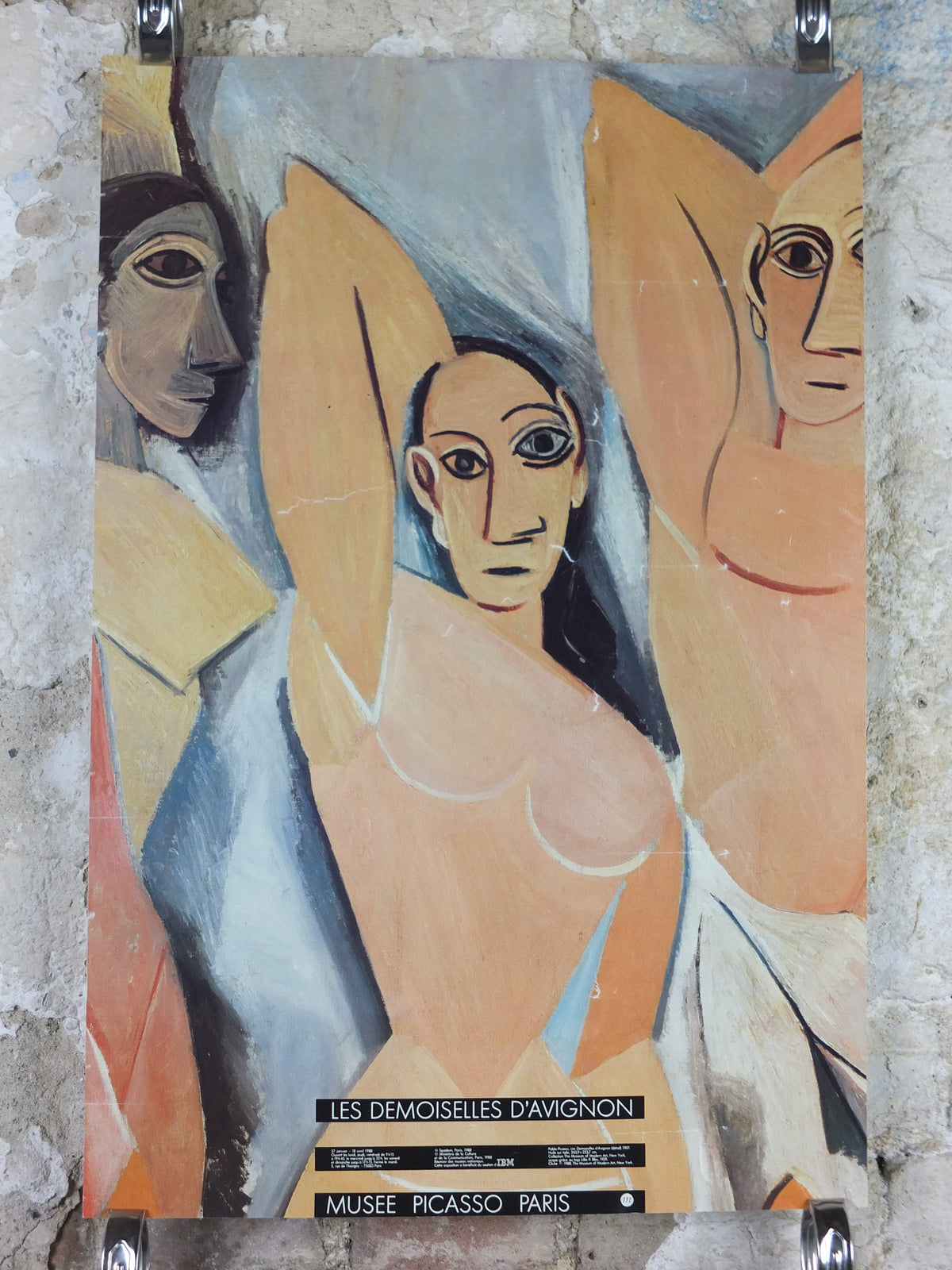 Original 1988 Picasso “Les Demoiselles d’Avignon” Musée Picasso Paris Poster