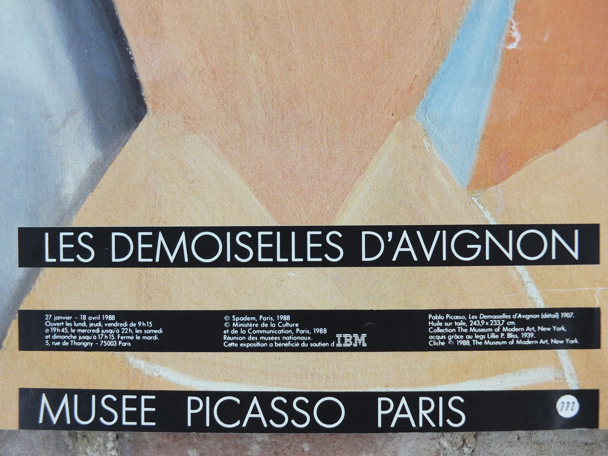 Original 1988 Picasso “Les Demoiselles d’Avignon” Musée Picasso Paris Poster