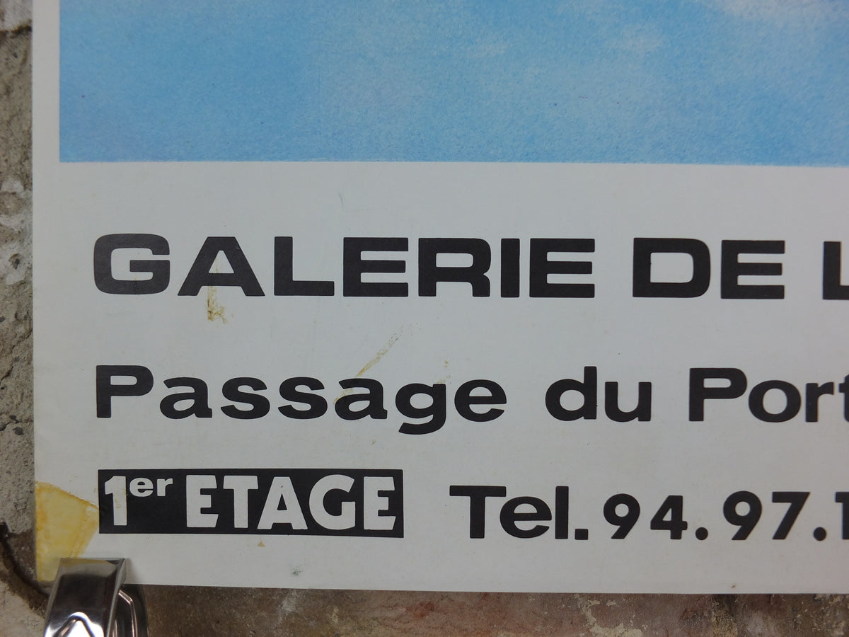 1987 Salvador Dalí Exhibition Poster – The Happy Unicorn – Saint-Tropez
