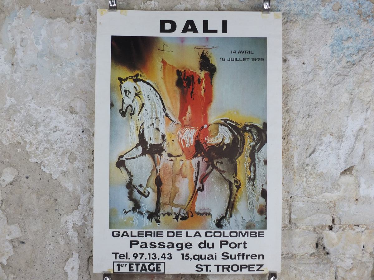 1979 Salvador Dalí Exhibition Poster – The Christian Knight – Saint-Tropez