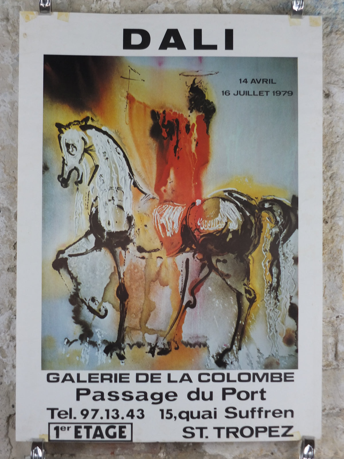 1979 Salvador Dalí Exhibition Poster – The Christian Knight – Saint-Tropez