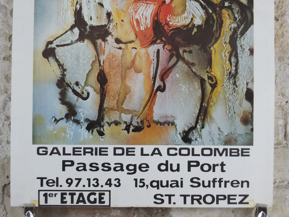 1979 Salvador Dalí Exhibition Poster – The Christian Knight – Saint-Tropez