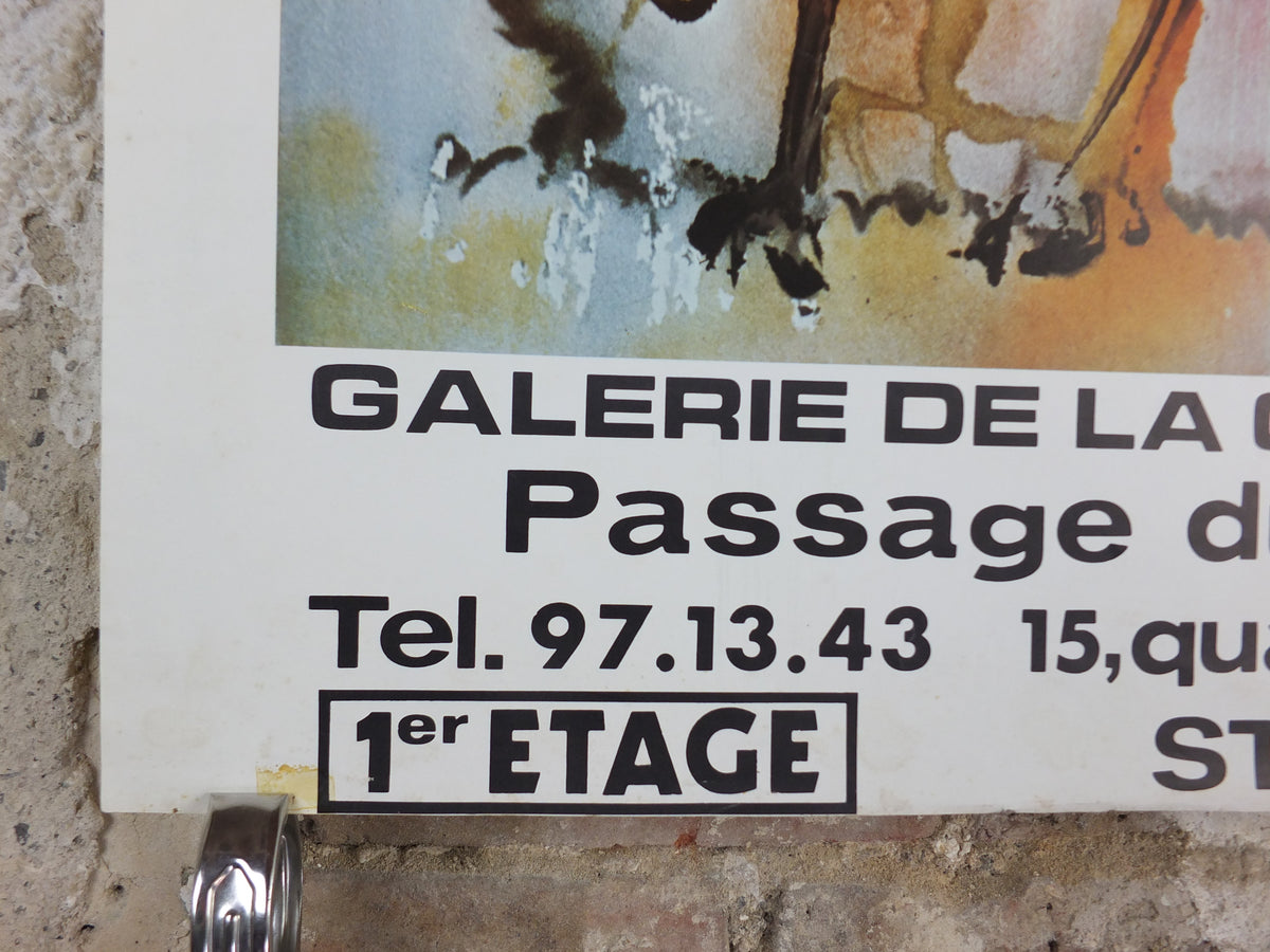 1979 Salvador Dalí Exhibition Poster – The Christian Knight – Saint-Tropez