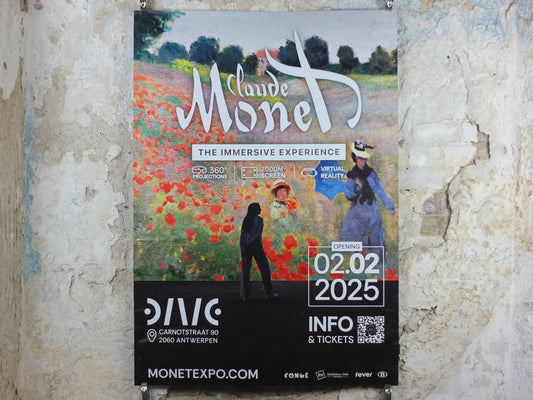 2025 Claude Monet Immersive Experience Poster – Antwerp DIVE, Poppy Field - large