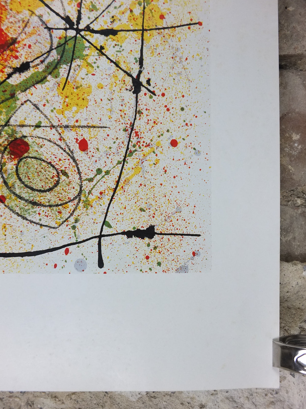 1991 Joan Miró The Birth of Ubu Poster – Vintage Swiss Abstract Art Print