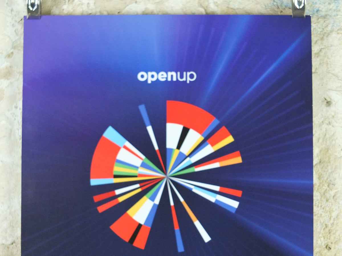 Eurovision 2020 Rotterdam Poster – Open Up, Cancelled Song Contest, Dutch Design