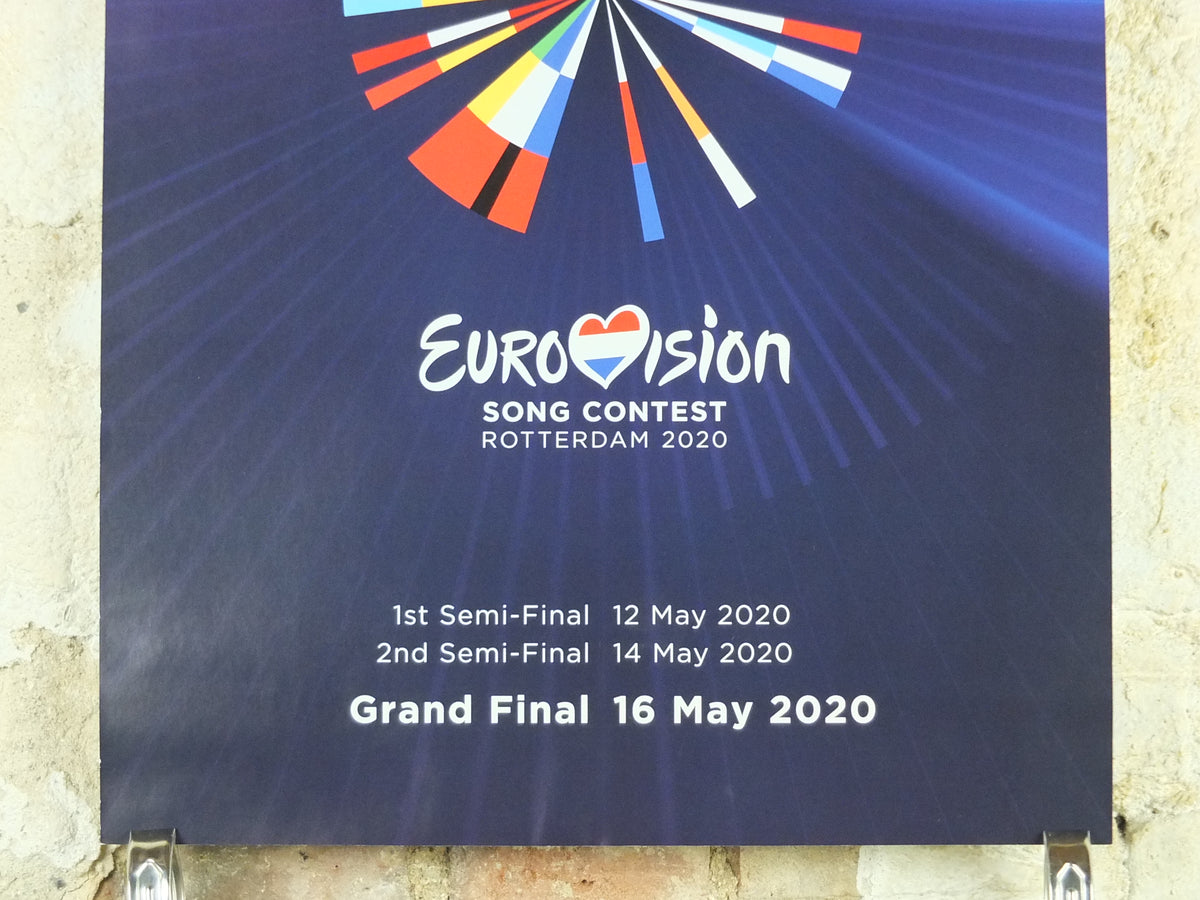 Eurovision 2020 Rotterdam Poster – Open Up, Cancelled Song Contest, Dutch Design