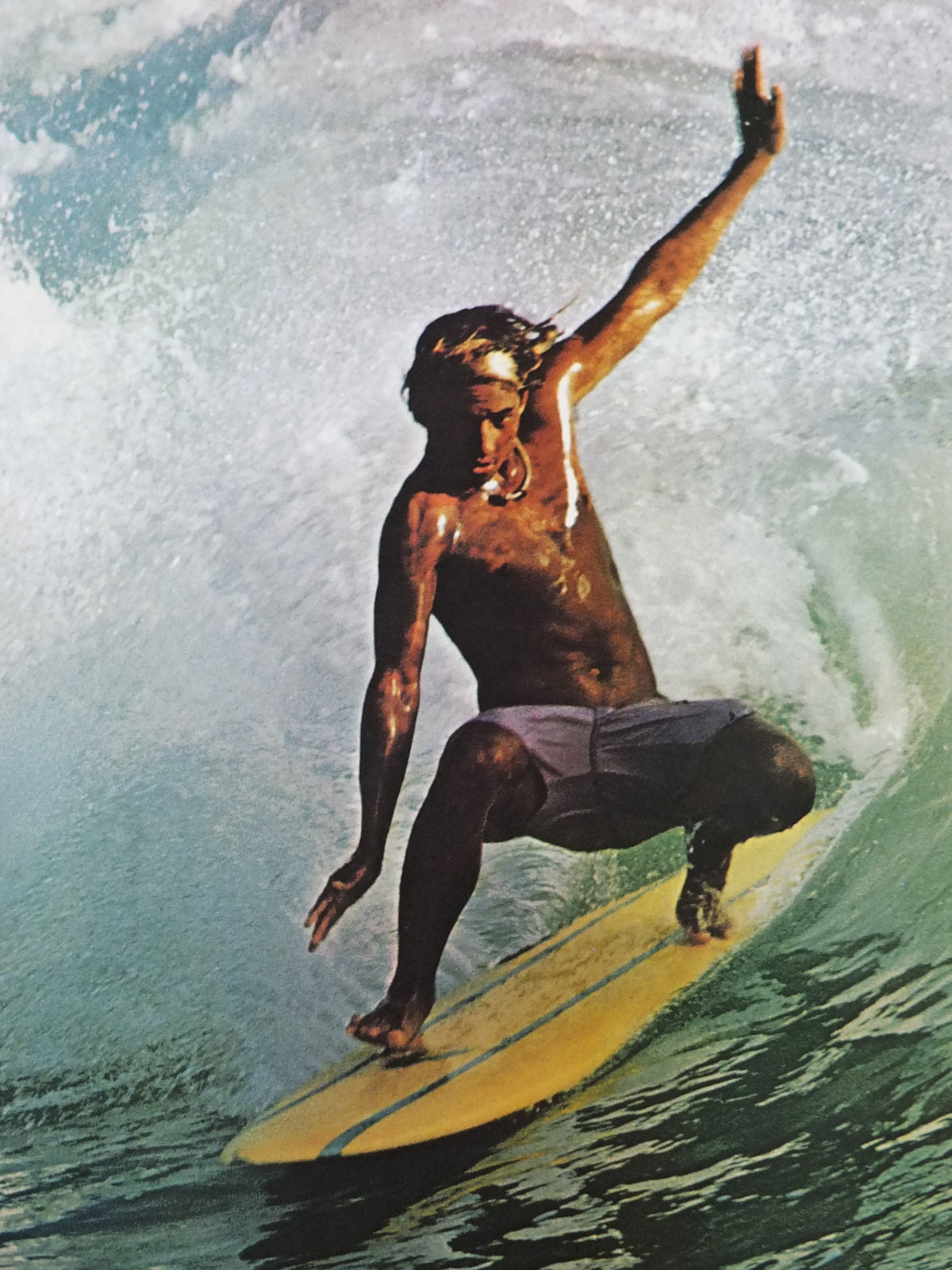 1970s Pan Am Hawaii Surfing Poster – Tom Haar, Vintage Airline Travel Advertising
