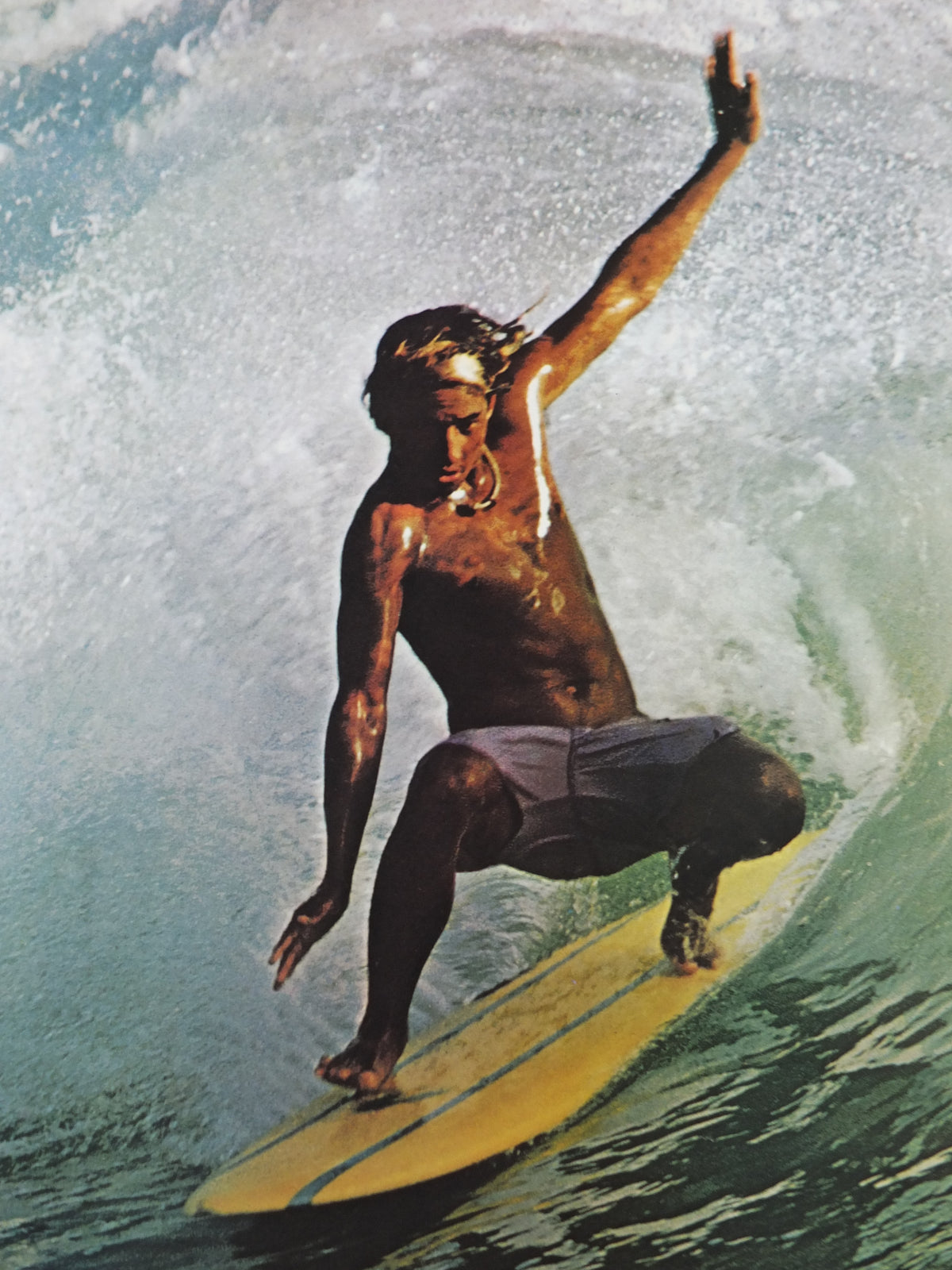 1970s Pan Am Hawaii Surfing Poster – Tom Haar, Vintage Airline Travel Advertising