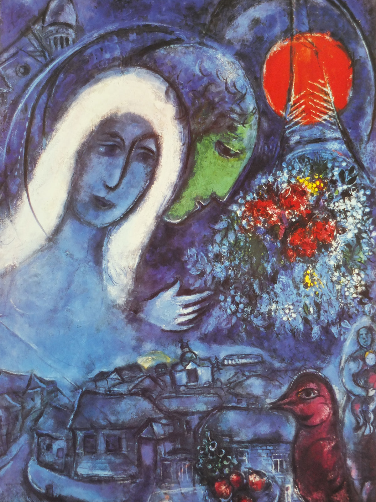 Marc Chagall Champs de Mars Art Print – Paris Lovers, Beechwood, c.1992