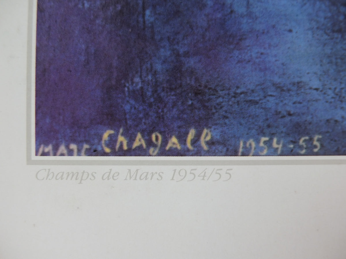 Marc Chagall Champs de Mars Art Print – Paris Lovers, Beechwood, c.1992