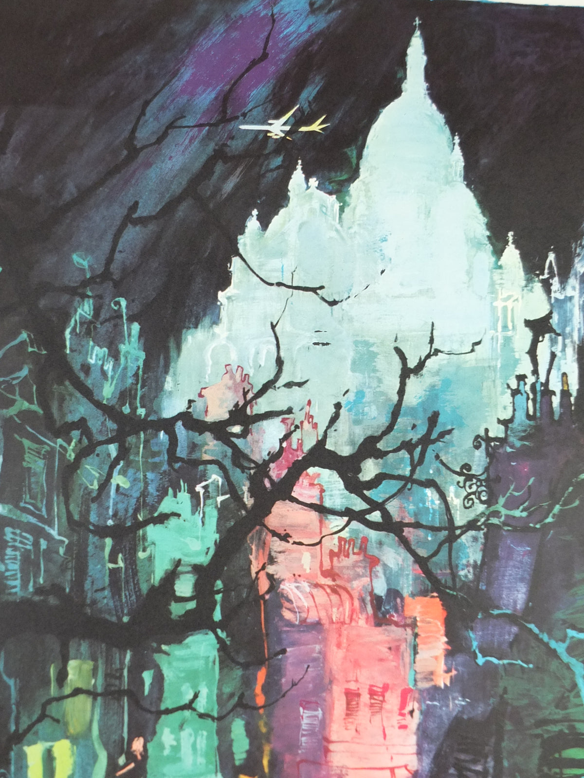 c.1960 SAS Paris Travel Poster – Otto Nielsen, Montmartre & Sacré-Cœur