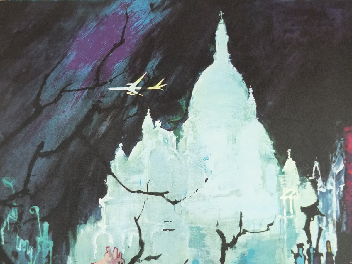 c.1960 SAS Paris Travel Poster – Otto Nielsen, Montmartre & Sacré-Cœur