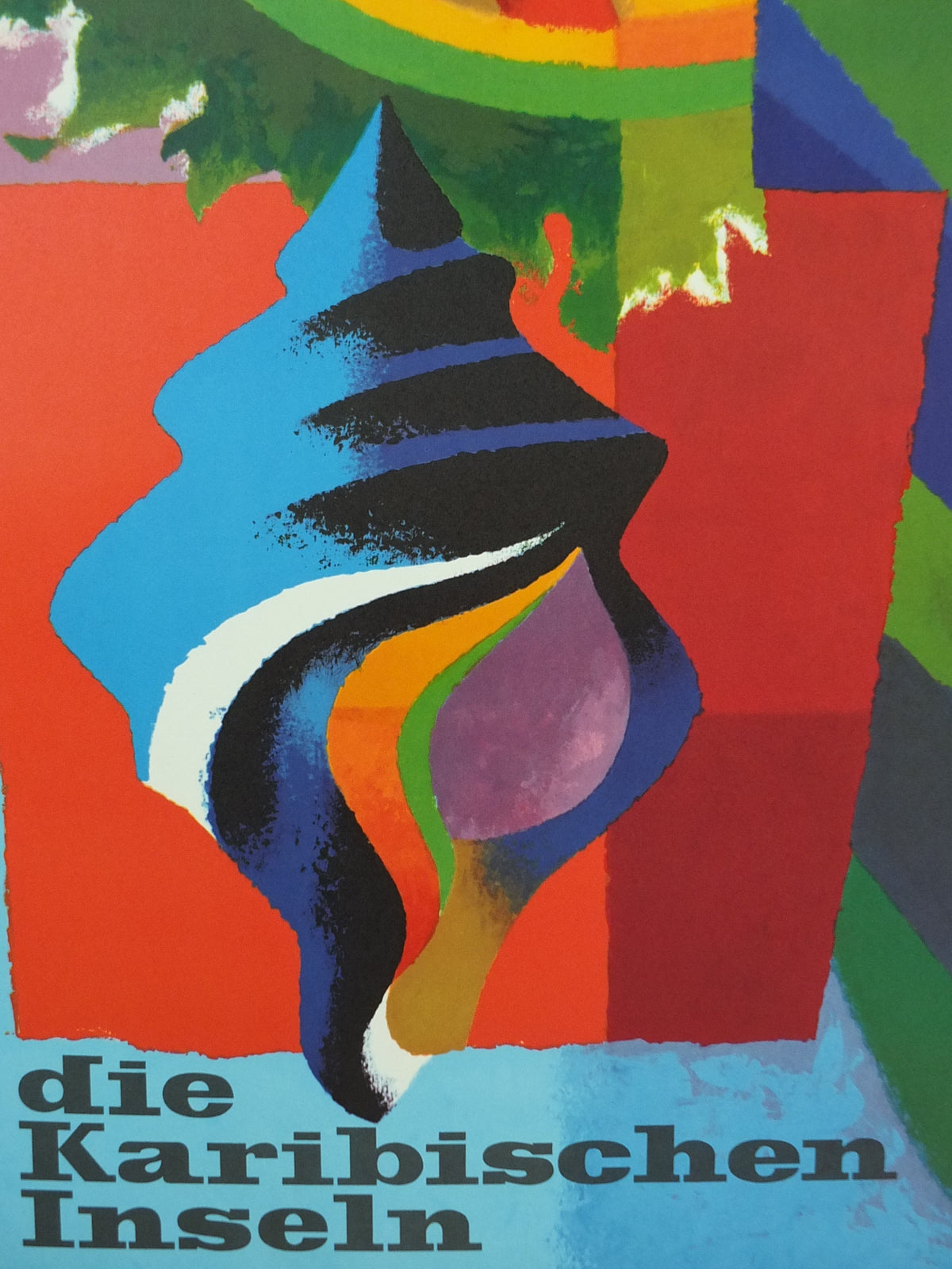 1964 Original Air France Caribbean Travel Poster – Nathan-Garamond Hummingbirds